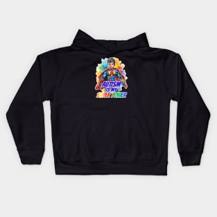 Autism is my super power Kids Hoodie